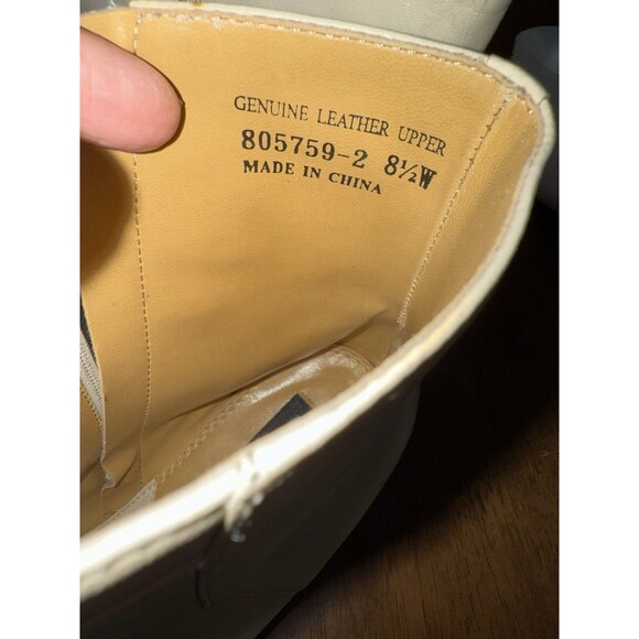 Giorgio Brutini Men’s Leather Ankle Boots 2” Heel Zip Western Mod Retro 8.5W - Picture 9 of 13